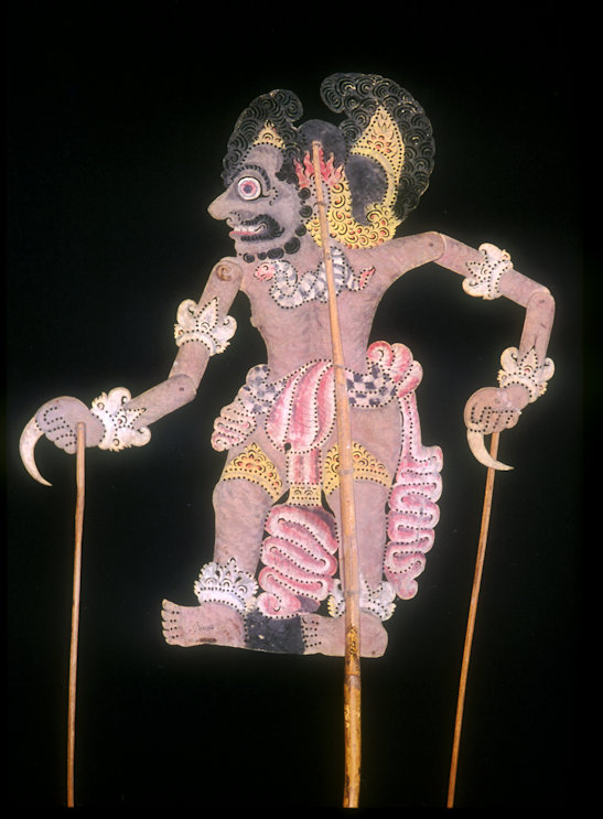 Wayang kulit Bima Gatotkaca | Verre Culturen Delft